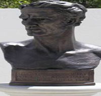 Adam Lindsay Gordon Bronze Bust - Palm Beach Accommodation