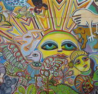 The Painting of Life by Mirka Mora - Palm Beach Accommodation