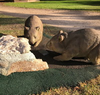 Wombat Statues Moonta - Palm Beach Accommodation
