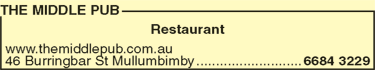 The Middle Pub - Palm Beach Accommodation 7