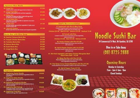 Noodle Sushi Bar Mount Gambier - Palm Beach Accommodation 1