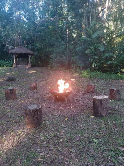 Rainforest Retreat-Fireplace-BBQ-3 Acres- - Palm Beach Accommodation 2